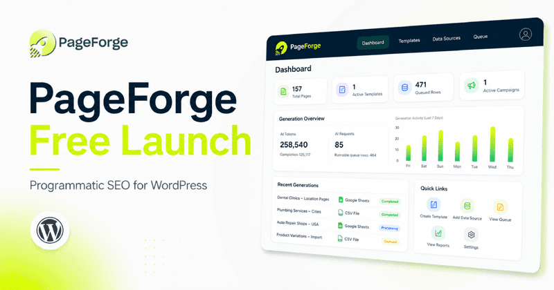 Turn CSV Data Into SEO-Ready WordPress Pages.